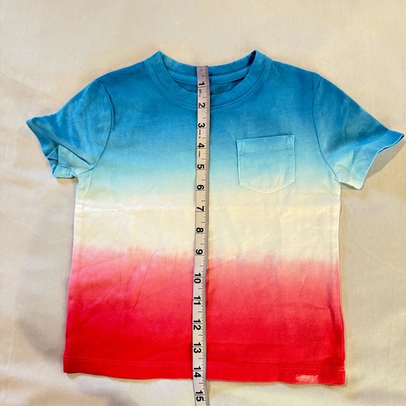 GAP Kids Blue and Red Ombre Playtime Favorite T-Shirt Unisex Sz 2 Years - Picture 6 of 7